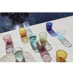 Pomax Verres | Vico - Gobelet - Verre - Dia 8 X H 8,2 Cm - Olive