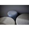 Pomax Poufs | Delilah - Pouf - Polyester - Dia 80 X H 35 Cm - Bleu Claire