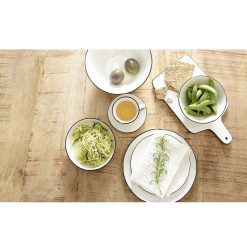 Pomax Vaisselle | Basil - Assiette Plate - Porcelaine - Dia 26 Cm - Blanc