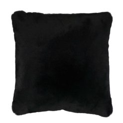 Pomax Coussins | Fluf - Coussin - Acrylique / Polyester - L 45 X W 45 Cm - Noir