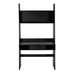 Pomax Etageres | Orlando - Etagere Bureau - Mdf - L 100 X W 45 X H 185 Cm - Noir