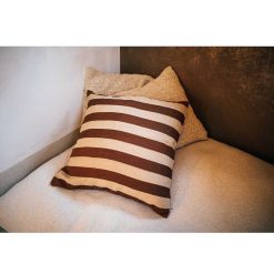 Pomax Coussins | Wildlife - Coussin - Lin / Coton - L 60 X W 60 Cm - Chocolat