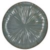 Pomax Vaisselle | Mysa - Assiette Plate - Porcelaine - Dia 26,2 X H 2,6 Cm - Gris Bleu