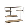 Pomax Etageres | Eszential - Etagere - Metal - L 100 X W 30 X H 80 Cm - Naturel/Noir