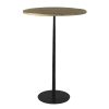 Pomax Tables | Bistro - Table De Bar - Bois De Mangier / Metal - Dia 70 X H 104 Cm - Naturel