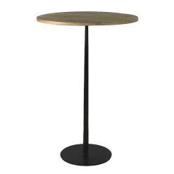 Pomax Tables | Bistro - Table De Bar - Bois De Mangier / Metal - Dia 70 X H 104 Cm - Naturel