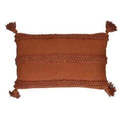 Pomax Coussins | Nikita - Coussin - Coton - L 50 X W 30 Cm - Rouille