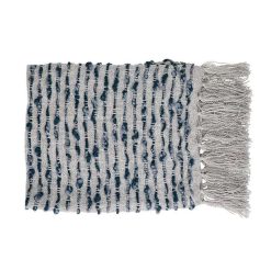 Pomax Plaids | Lindo - Plaid - Polyester / Acrylique - L 150 X W 125 Cm - Gris Bleu