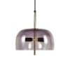 Pomax Suspensions | Michael - Lampe Suspendue - Metal / Verre - Dia 29 X H 115 Cm - Fume