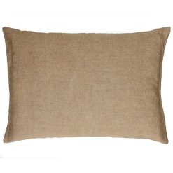 Pomax Coussins | Basics - Coussin - Lin - L 70 X W 50 Cm - Ocre