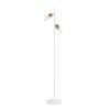 Pomax Lampadaires | Susan - Lampadaire - Metal / Bois De Manguier - H 143 Cm - Blanc