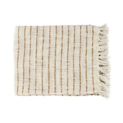 Pomax Plaids | Reveries - Plaid - Coton - L 170 X W 130 Cm - Ocre