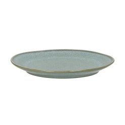 Pomax Vaisselle | Neboa - Assiette A Dessert - Gres - Dia 21,2 X H 2,5 Cm - Gris Bleu