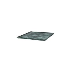 Pomax Bols & Paniers | Sinclair - Plat - Aluminium - L 29,5 X W 29,5 X H 1,5 Cm - Vert