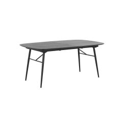 Pomax Tables | Italo - Table Extensible - Mdf / Placage De Bois / Metal - L 180/230 X W 105 X H 76 Cm - Noir