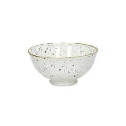 Pomax Vaisselle | Alto - Bol A Cereales - Porcelaine - Dia 12 X H 6 Cm - Noir/Blanc