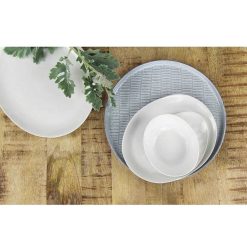 Pomax Vaisselle | Porcelino White - Assiette A Pain - Ovale - Porcelaine - L 16 X W 13 X H 1 Cm - Blanc