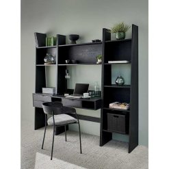 Pomax Etageres | Orlando - Etagere - Mdf - L 50 X W 35 X H 185 Cm - Noir