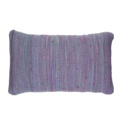 Pomax Coussins | Evora - Coussin - Coton Recycle - L 50 X W 30 Cm - Lavande