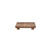 Pomax Bols & Paniers | Kay - Plat - Bois D'Acacia - L 20 X W 20 X H 3,5 Cm - Naturel