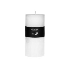 Pomax Bougies | Candle - Bougie - Cire De Paraffine - Dia 7 X H 14 Cm - Blanc