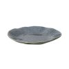 Pomax Vaisselle | Dakota - Assiette A Dessert - Porcelaine - Dia 21 X H 2,6 Cm - Gris