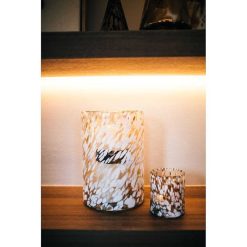 Pomax Photophores / T-Lights | Treviso - Photophore - Verre - Dia 18 X H 25,5 Cm - Blanc