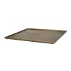 Pomax Bols & Paniers | Sinclair - Plat - Aluminium - L 39 X W 39 X H 1,5 Cm - Brass