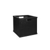 Pomax Concepts Modulaires | Shadow - Panier - Bambou / Bois - L 31 X W 30 X H 27 Cm - Noir