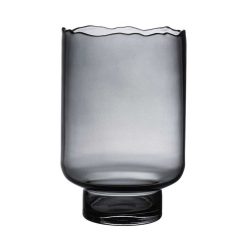 Pomax Photophores / T-Lights | Rozanna - Photophore - Verre - Dia 20 X H 30 Cm - Fume