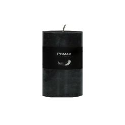 Pomax Bougies | Candle - Bougie - Cire De Paraffine - Dia 7 X H 10 Cm - Noir