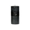 Pomax Bougies | Candle - Bougie - Cire De Paraffine - Dia 7 X H 14 Cm - Noir