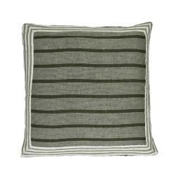 Pomax Coussins | Saint-Tropez - Coussin - Lin / Coton - L 50 X W 50 Cm - Vert