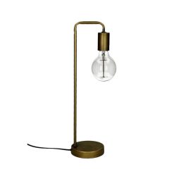 Pomax Lampadaires | Jay - Lampe De Table - Metal - L 13 X W 13 X H 48,5 Cm - Or