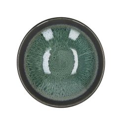 Pomax Vaisselle | Mirha Esmeralda - Bol A Soupe - Gres - Dia 18,8 X H 5,1 Cm - Vert