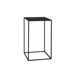 Pomax Consoles | Zen - Sellette - Metal - L 46 X W 46 X H 78 Cm - Noir