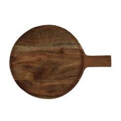 Pomax Accessoires | Kerf - Dessous De Plat - Bois D'Acacia - - Dia 24,5 X H 1,5 Cm - Rouille