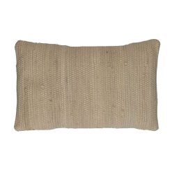 Pomax Coussins | Evora - Coussin - Coton Recycle - L 50 X W 30 Cm - Amande